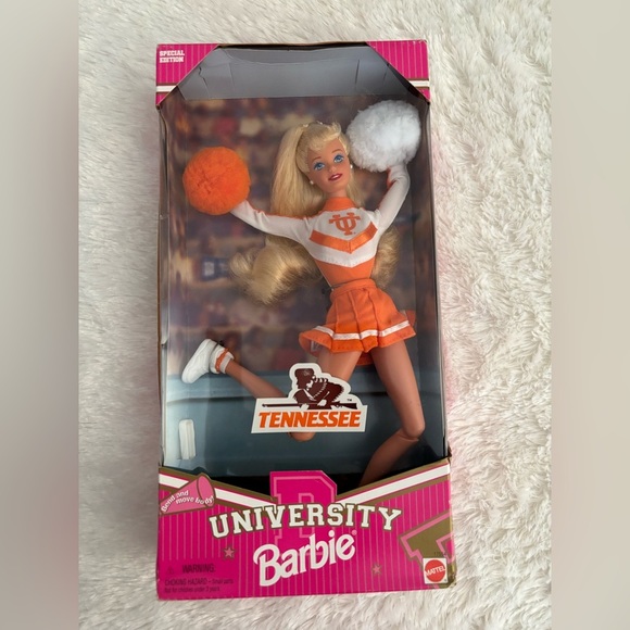 Vintage 1997 Barbie Doll University of Tenn. Cheerleader Mattel New in Box - Picture 1 of 5